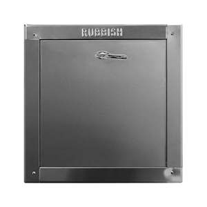 "R" Series 18 inch by 18 inch bottom hinged ADA compliant lever handle chute intake door.